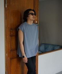 alvana（アルヴァナ）の「【alvana】FADE NO SLEEVE VEST / アッシュブルー [ALV-00116（タンクトップ）」