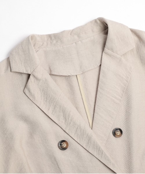 SUGAR BISKET（シュガービスケット）の「テーラード サマージャケット（テーラードジャケット・レディース・ブラック/ベージュ・フリー）」の16枚目の写真