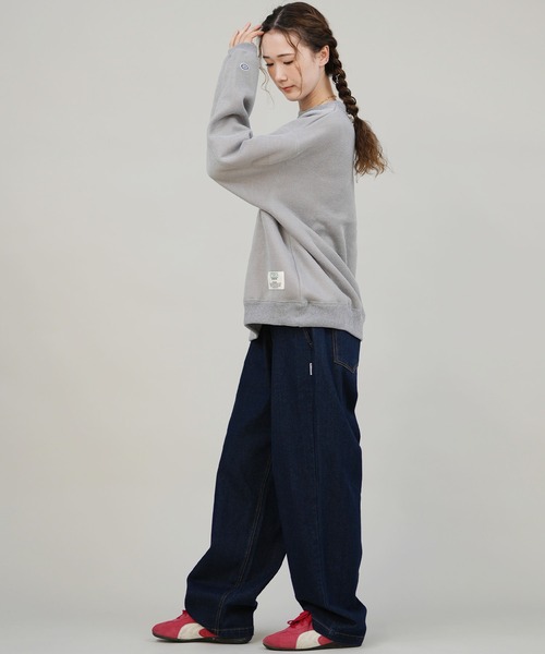 DISCUS ATHLETIC(ディスカス アスレチック)の「DISCUS ATHLETIC/ディスカスアスレチック クルーネックスウェット 5422-9606(スウェット・レディース・ブルー/グレー/ブラック/アイボリー/グリーン/オレンジ・M)」の18枚目の写真