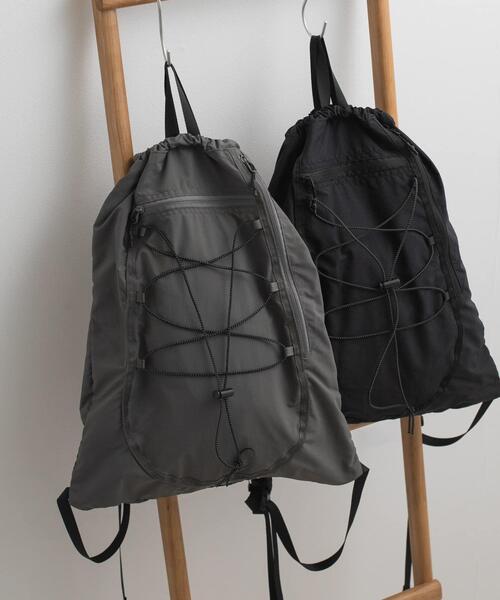 URBAN RESEARCH DOORS(アーバンリサーチドアーズ)の「ナップサック(バックパック/リュック・メンズ・スミクロ/ブラック・-)」の13枚目の写真