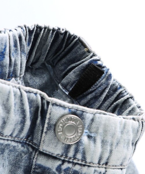 EDWIN（エドウィン）の「【Ou? by EDWIN】デニムショートパンツ（デニムパンツ・キッズ・サックスブルー/ブラック・130/100/90/150/120/140/110）」の5枚目の写真