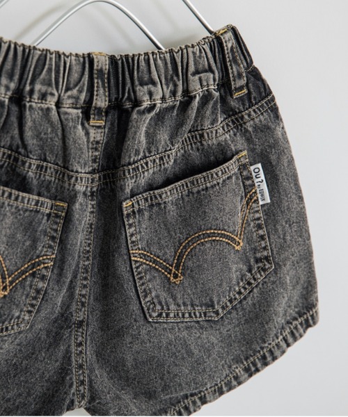 EDWIN（エドウィン）の「【Ou? by EDWIN】デニムショートパンツ（デニムパンツ・キッズ・サックスブルー/ブラック・130/100/90/150/120/140/110）」の12枚目の写真