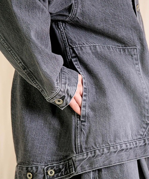 Brocante / ブロカント] 12ozリングBKデニム アンプリッセジャケット