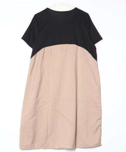 SallyLunn（サリーラン）の「切り替え半袖ワンピース（ワンピース・レディース・グレー/レッド・LARGE/MEDIUM）」の3枚目の写真
