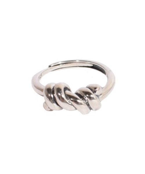 H.O.V(フォブ)の「【H.O.V】KNOT THEORY RING/ノット シアリー リング ユニセックス(リング・レディース・シルバー・FREE)」の4枚目の写真