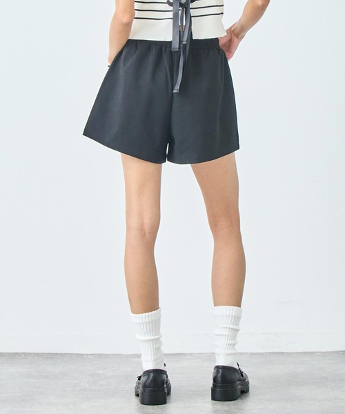 ANAP(アナップ)の「スウェット ショート カーゴ パンツ(カーゴパンツ・レディース・ブラック/グレー・FREE)」の4枚目の写真