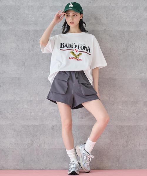 ANAP(アナップ)の「スウェット ショート カーゴ パンツ(カーゴパンツ・レディース・ブラック/グレー・FREE)」の15枚目の写真