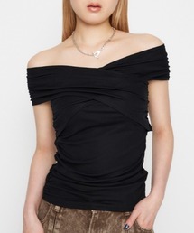 SHIRRING MANYWAY ベアトップ