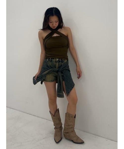 新品未使用】ラグアジェム SHIRRING MANYWAY ベアトップ セール