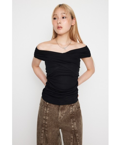 セール】SHIRRING MANYWAY ベアトップ（その他トップス）｜LAGUA