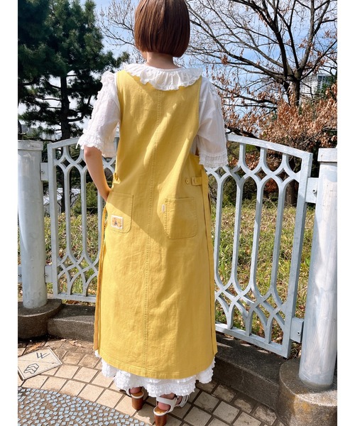 ピンクハウス今季ネームワッペンいっぱい使いジャンパースカート ネームワッペンいっぱいジャンパースカート（ジャンパースカート