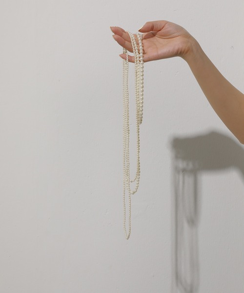 emesuelee（エメスーリー）の「3set　ランダムパールネックレス（ネックレス・レディース・ホワイト・フリー）」の8枚目の写真