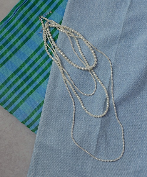 emesuelee（エメスーリー）の「3set　ランダムパールネックレス（ネックレス・レディース・ホワイト・フリー）」の15枚目の写真