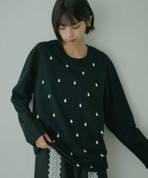 セール】バロックパールロングTシャツ（Tシャツ/カットソー
