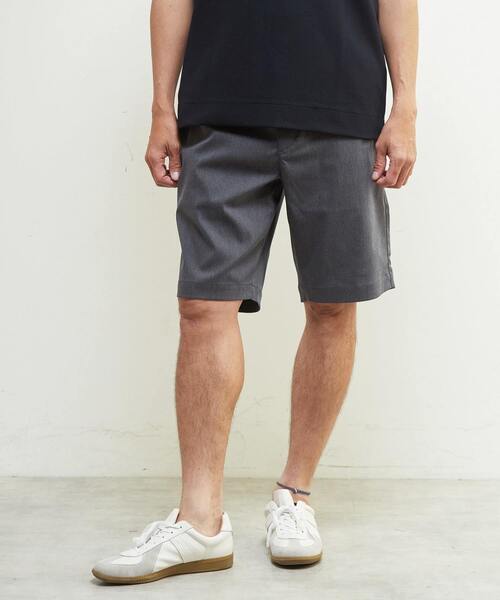 MEN'S MELROSE(メンズメルローズ)の「メランジハイパーストレッチショートパンツ(その他パンツ・メンズ・ネイビー/ライトグレー/ブラック/ライトベージュ・2/3/4)」の4枚目の写真