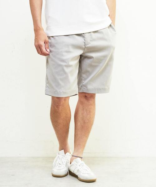 MEN'S MELROSE(メンズメルローズ)の「メランジハイパーストレッチショートパンツ(その他パンツ・メンズ・ネイビー/ライトグレー/ブラック/ライトベージュ・2/3/4)」の2枚目の写真