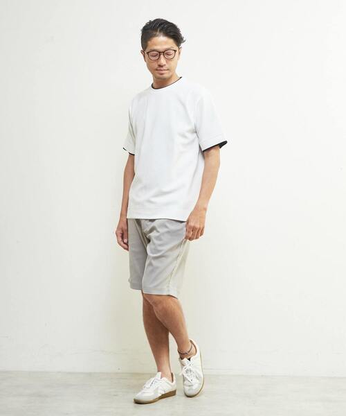 MEN'S MELROSE(メンズメルローズ)の「メランジハイパーストレッチショートパンツ(その他パンツ・メンズ・ネイビー/ライトグレー/ブラック/ライトベージュ・2/3/4)」の19枚目の写真