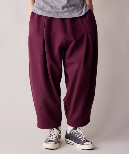 rehacer（レアセル）の「rehacer : Barrel Sweat Pants / バレル スウェット パンツ（スウェットパンツ・メンズ・ブラック/ワインレッド/グレー・SMALL/MEDIUM/LARGE）」の12枚目の写真