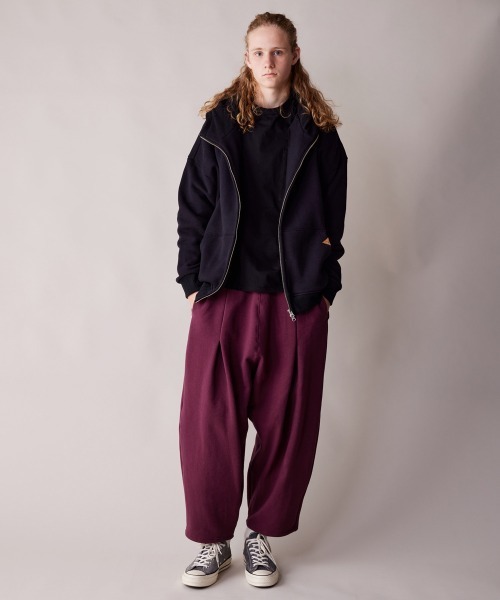 rehacer（レアセル）の「rehacer : Barrel Sweat Pants / バレル スウェット パンツ（スウェットパンツ・メンズ・ブラック/ワインレッド/グレー・SMALL/MEDIUM/LARGE）」の18枚目の写真