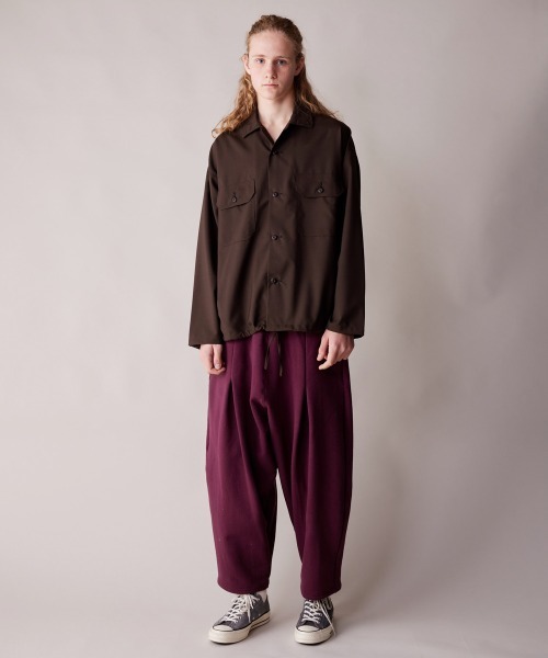 rehacer（レアセル）の「rehacer : Barrel Sweat Pants / バレル スウェット パンツ（スウェットパンツ・メンズ・ブラック/ワインレッド/グレー・SMALL/MEDIUM/LARGE）」の20枚目の写真