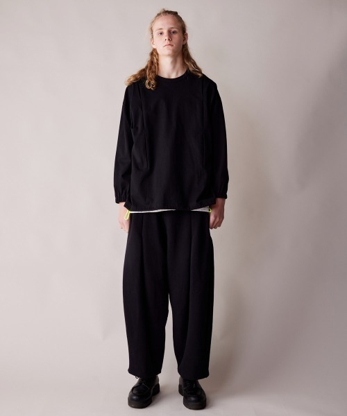 rehacer（レアセル）の「rehacer : Barrel Sweat Pants / バレル スウェット パンツ（スウェットパンツ・メンズ・ブラック/ワインレッド/グレー・SMALL/MEDIUM/LARGE）」の10枚目の写真