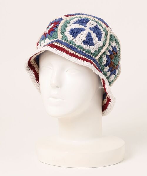 チャイハネ(チャイハネ)の「【チャイハネ】ピシロクロッシェハット(ハット・レディース・ブルー・FREE)」の1枚目の写真