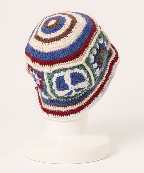 チャイハネ(チャイハネ)の「【チャイハネ】ピシロクロッシェハット(ハット・レディース・ブルー・FREE)」の2枚目の写真