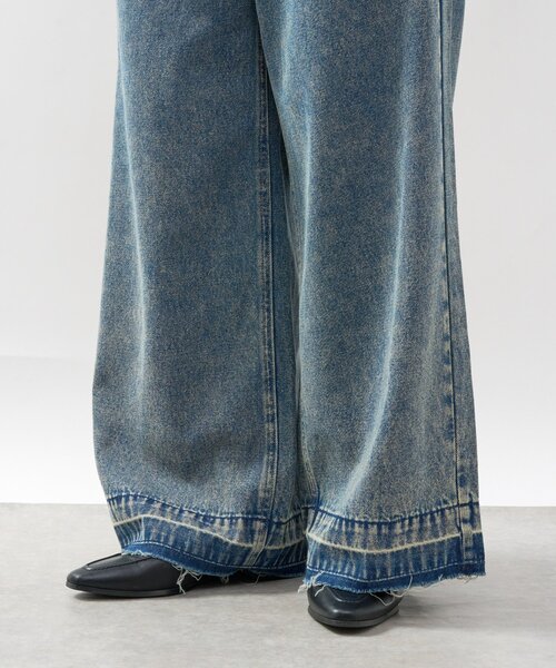 un dix cors(アンディコール)の「オーバーダイバギーパンツ(デニムパンツ・レディース・サックスブルー/ブルー・FREE)」の19枚目の写真