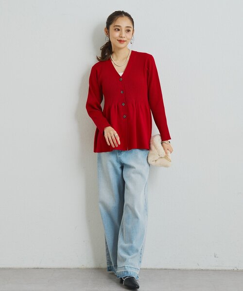 un dix cors(アンディコール)の「オーバーダイバギーパンツ(デニムパンツ・レディース・サックスブルー/ブルー・FREE)」の5枚目の写真