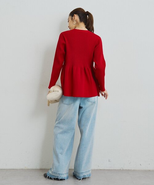 un dix cors(アンディコール)の「オーバーダイバギーパンツ(デニムパンツ・レディース・サックスブルー/ブルー・FREE)」の7枚目の写真