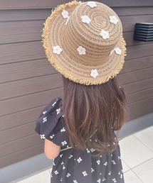 キッズ 調節ひも付きワイヤー麦わら帽子（ハット）｜DAY CLOSET（デイ