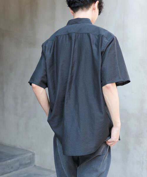 FORK&SPOON(フォークアンドスプーン)の「FORK&SPOON Nylon Wool シャツ(シャツ/ブラウス・メンズ・ベージュ系その他/ブラック・4/5)」の5枚目の写真