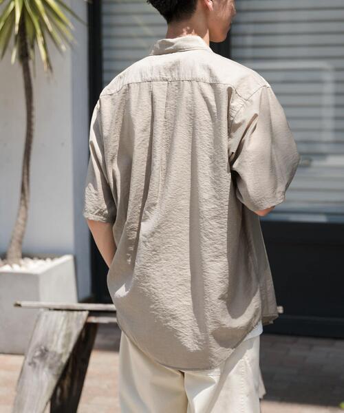 FORK&SPOON(フォークアンドスプーン)の「FORK&SPOON Nylon Wool シャツ(シャツ/ブラウス・メンズ・ベージュ系その他/ブラック・4/5)」の11枚目の写真