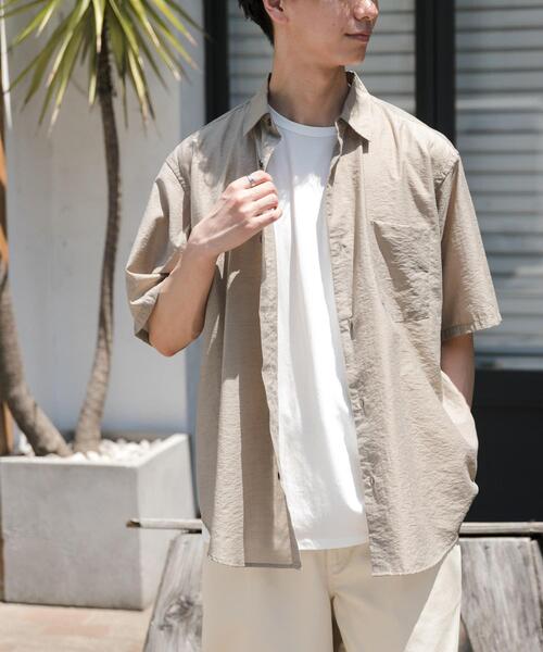 FORK&SPOON(フォークアンドスプーン)の「FORK&SPOON Nylon Wool シャツ(シャツ/ブラウス・メンズ・ベージュ系その他/ブラック・4/5)」の13枚目の写真