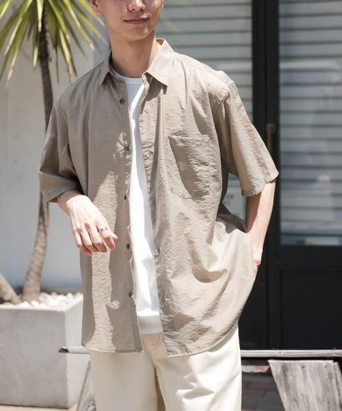 FORK&SPOON(フォークアンドスプーン)の「FORK&SPOON Nylon Wool シャツ(シャツ/ブラウス・メンズ・ベージュ系その他/ブラック・4/5)」の14枚目の写真