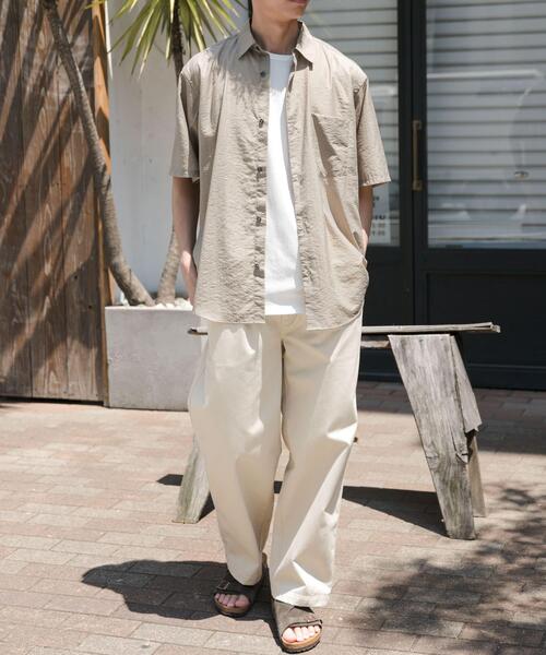 FORK&SPOON(フォークアンドスプーン)の「FORK&SPOON Nylon Wool シャツ(シャツ/ブラウス・メンズ・ベージュ系その他/ブラック・4/5)」の16枚目の写真