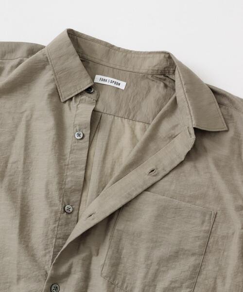 FORK&SPOON(フォークアンドスプーン)の「FORK&SPOON Nylon Wool シャツ(シャツ/ブラウス・メンズ・ベージュ系その他/ブラック・4/5)」の18枚目の写真