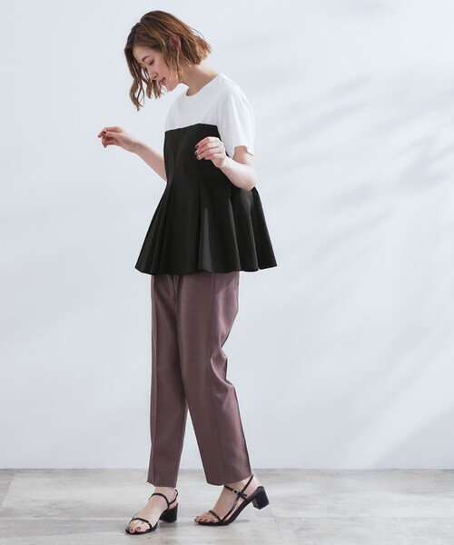 grove(グローブ)の「贅沢フレアーが高見え ドッキングビスチェT(Tシャツ/カットソー・レディース・ブルー系7/ネイビー/ブラック・01/02/03/04/05)」の10枚目の写真