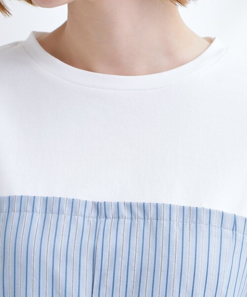 grove(グローブ)の「贅沢フレアーが高見え ドッキングビスチェT(Tシャツ/カットソー・レディース・ブルー系7/ネイビー/ブラック・01/02/03/04/05)」の19枚目の写真