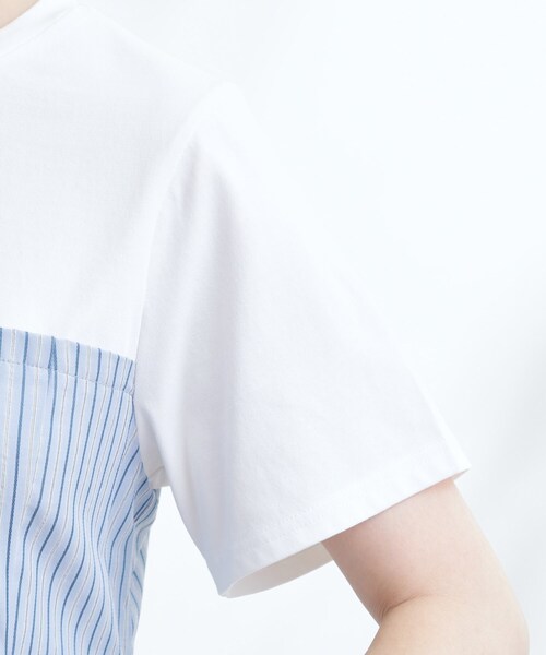 grove(グローブ)の「贅沢フレアーが高見え ドッキングビスチェT(Tシャツ/カットソー・レディース・ブルー系7/ネイビー/ブラック・01/02/03/04/05)」の20枚目の写真