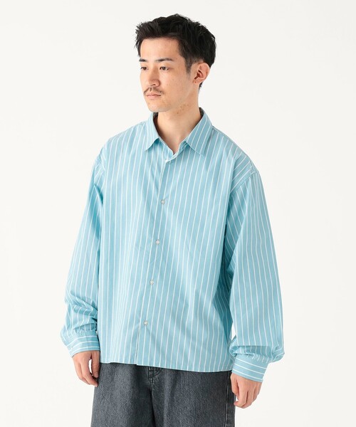 B:MING by BEAMS(ビーミングバイビームス)の「ポリエステル コットン ショート シャツ(シャツ/ブラウス・メンズ・ホワイト系その他5/その他・S/M/L/XL)」の6枚目の写真