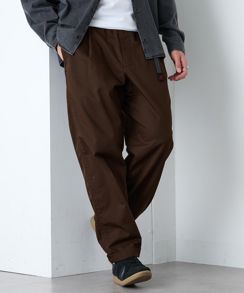 Gramicci（グラミチ）の「【GRAMICCI】T/C TWILL TUCK TAPERED PANT（その他パンツ・メンズ・ブラック/チャコールグレー/ベージュ/ダークブラウン/グレー系1・S/M/L/XL）」の4枚目の写真