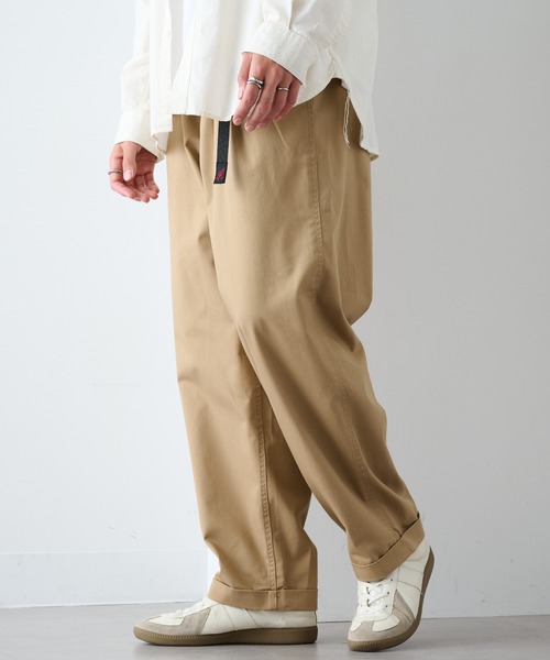 Gramicci（グラミチ）の「【GRAMICCI】T/C TWILL TUCK TAPERED PANT（その他パンツ・メンズ・ブラック/チャコールグレー/ベージュ/ダークブラウン/グレー系1・S/M/L/XL）」の5枚目の写真