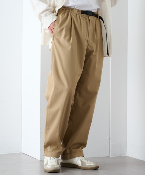 Gramicci（グラミチ）の「【GRAMICCI】T/C TWILL TUCK TAPERED PANT（その他パンツ・メンズ・ブラック/チャコールグレー/ベージュ/ダークブラウン/グレー系1・S/M/L/XL）」の6枚目の写真