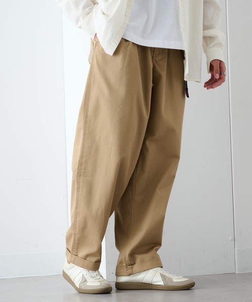 Gramicci（グラミチ）の「【GRAMICCI】T/C TWILL TUCK TAPERED PANT（その他パンツ・メンズ・ブラック/チャコールグレー/ベージュ/ダークブラウン/グレー系1・S/M/L/XL）」の22枚目の写真