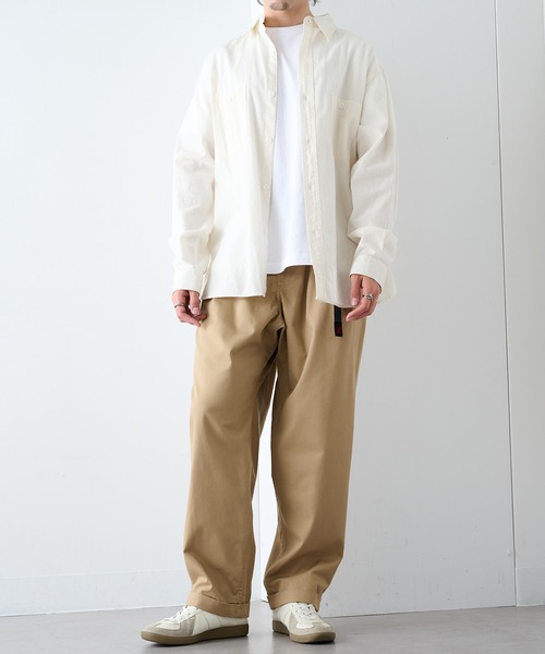 Gramicci（グラミチ）の「【GRAMICCI】T/C TWILL TUCK TAPERED PANT（その他パンツ・メンズ・ブラック/チャコールグレー/ベージュ/ダークブラウン/グレー系1・S/M/L/XL）」の7枚目の写真