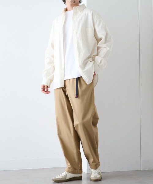 Gramicci（グラミチ）の「【GRAMICCI】T/C TWILL TUCK TAPERED PANT（その他パンツ・メンズ・ブラック/チャコールグレー/ベージュ/ダークブラウン/グレー系1・S/M/L/XL）」の8枚目の写真