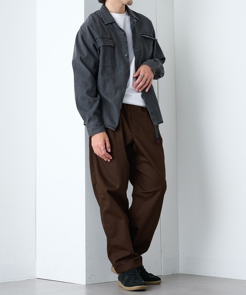 Gramicci（グラミチ）の「【GRAMICCI】T/C TWILL TUCK TAPERED PANT（その他パンツ・メンズ・ブラック/チャコールグレー/ベージュ/ダークブラウン/グレー系1・S/M/L/XL）」の13枚目の写真