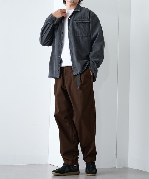 Gramicci（グラミチ）の「【GRAMICCI】T/C TWILL TUCK TAPERED PANT（その他パンツ・メンズ・ブラック/チャコールグレー/ベージュ/ダークブラウン/グレー系1・S/M/L/XL）」の12枚目の写真