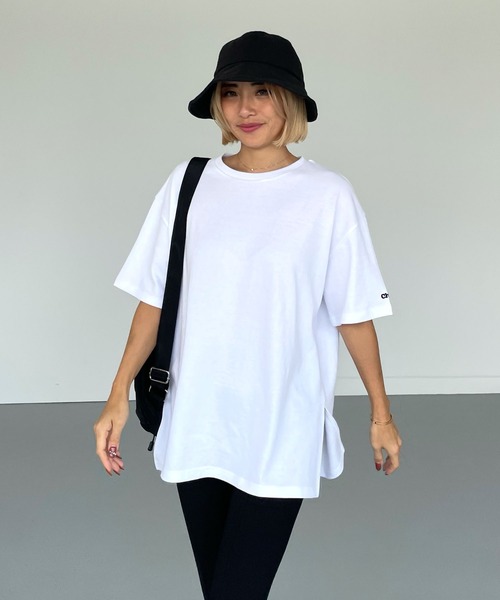 サイドスリットオーバーサイズT（Tシャツ/カットソー）｜CHERI